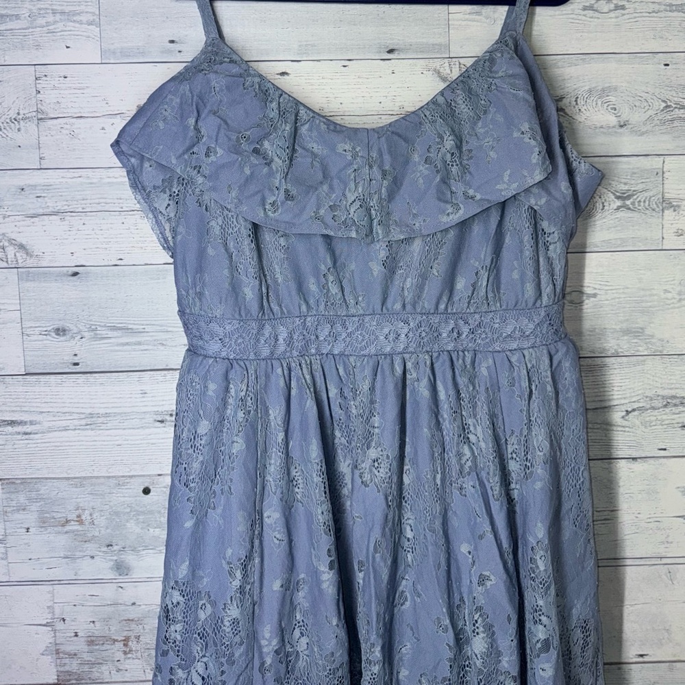 torrid Light Blue Floral Lace Maxi Dress - Picture 7 of 16